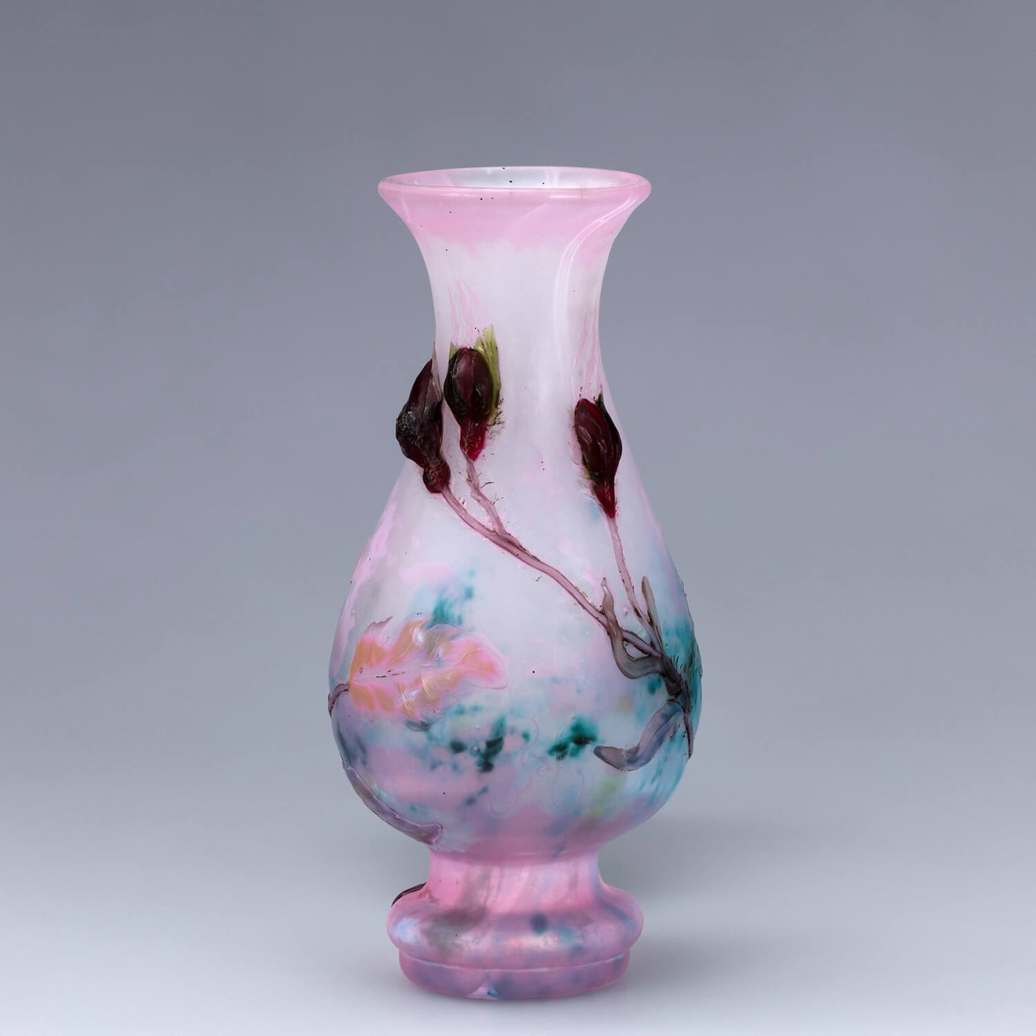 エミール・ガレ《花瓶「フランスの薔薇」》
